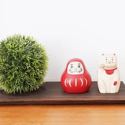 Holzfigur – Maneki Neko – ENGIMON Mini Sammlung