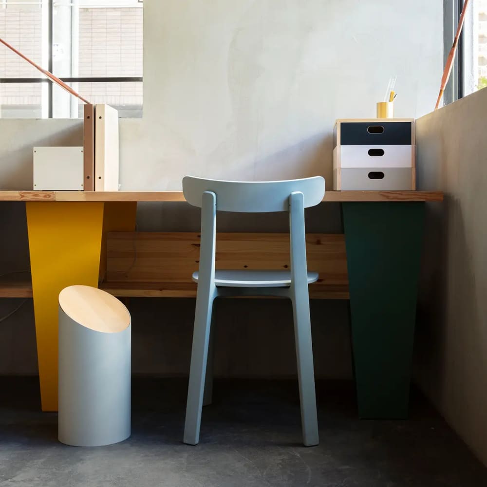 Couvercle en noyer pour corbeille ’SWING BIN’ - S - CORBEILLE À PAPIER