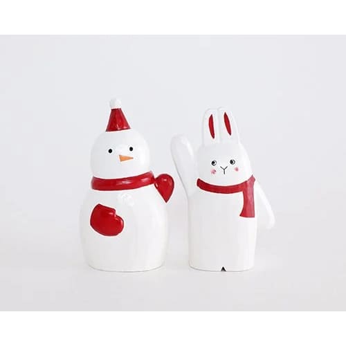 Figurine en bois - Bons amis de Noël - Top-là Bonhomme de neige - FIGURINES EN BOIS