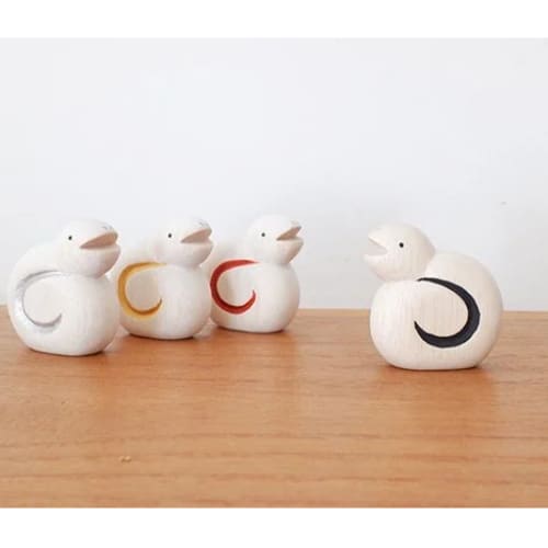 Figurine en bois - Collection zodiaque - Serpent Or - FIGURINES EN BOIS