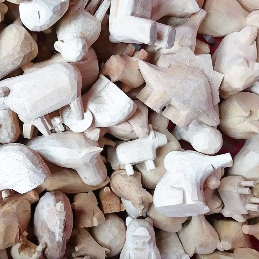 Figurine en bois Oyako - Poule/Poulet - Wodden Animal