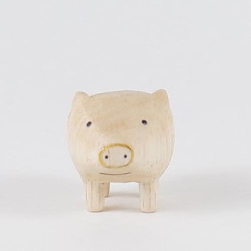 Figurines en bois - Set signes du zodiaque chinois - Or - FIGURINES EN BOIS