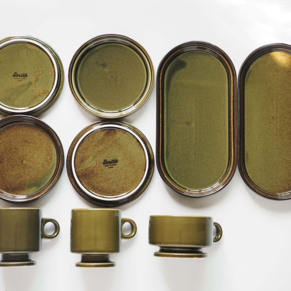 Tasse à pied empilable - Smith - Vert - VAISSELLE