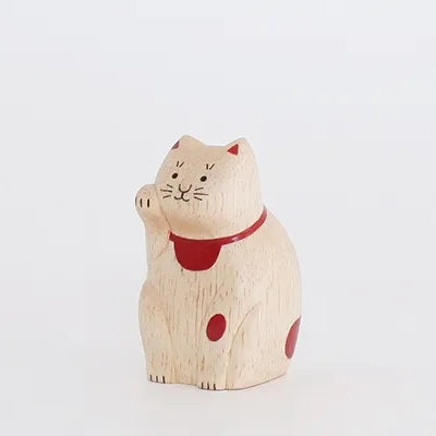 Holzfigur – Maneki Neko – ENGIMON Mini Sammlung