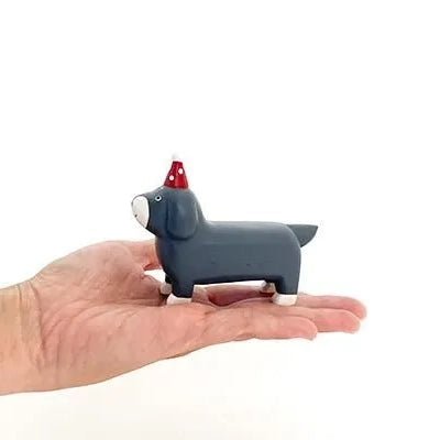 Holzfigur – Dackel – Weihnachten