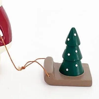 Holzfigur – Weihnachtsmannhase