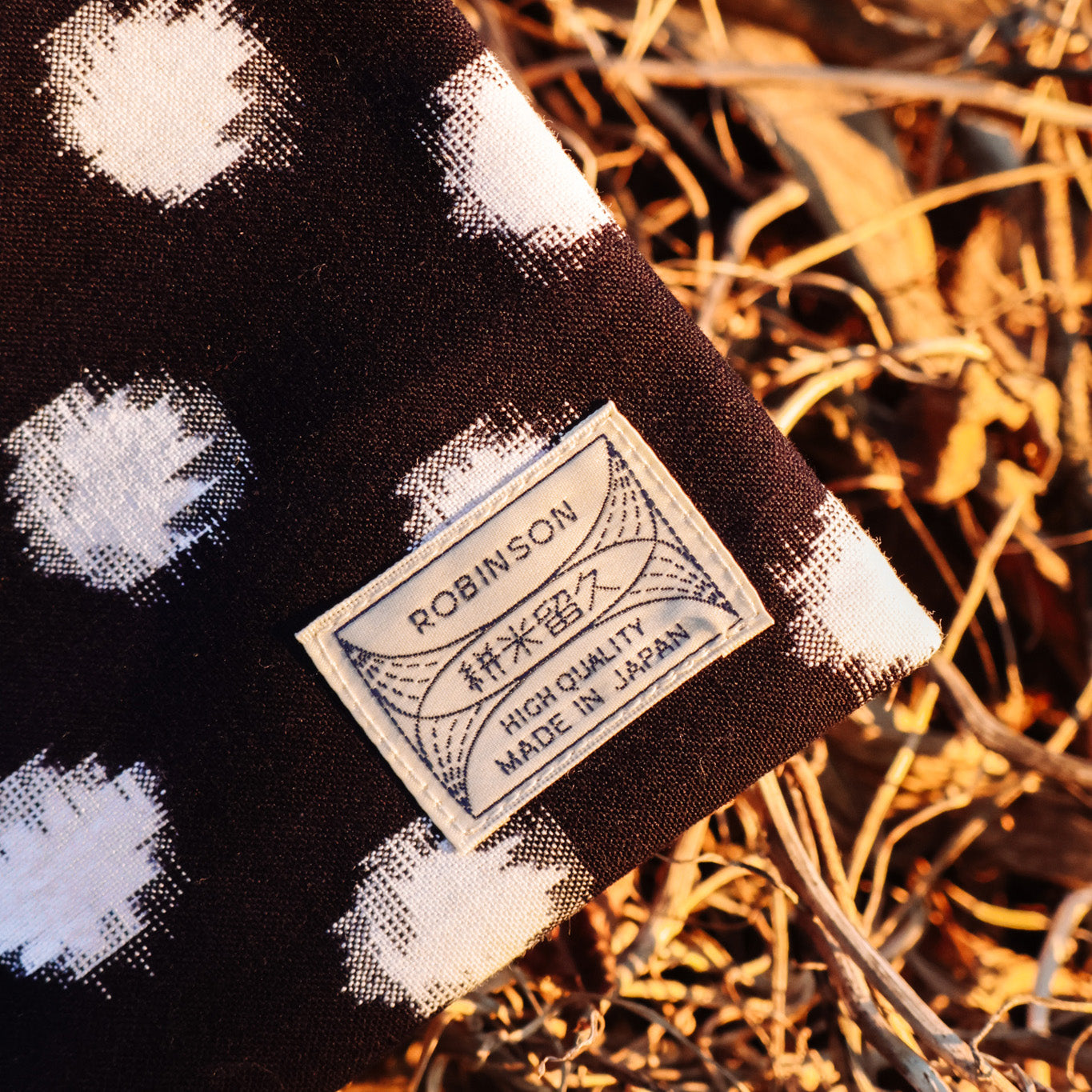 Täschchen M Punkt Navy/Weiß