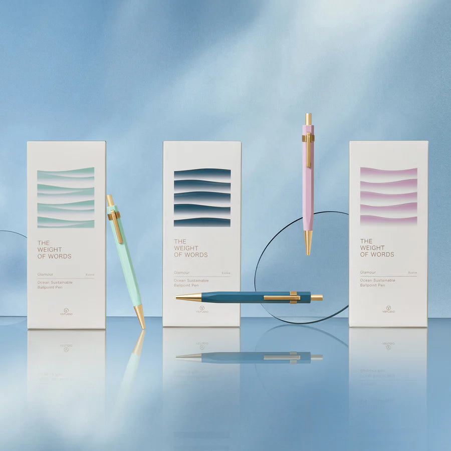 Kugelschreiber Glamour Evolve – Ozean Nachhaltig – Türkisgrün