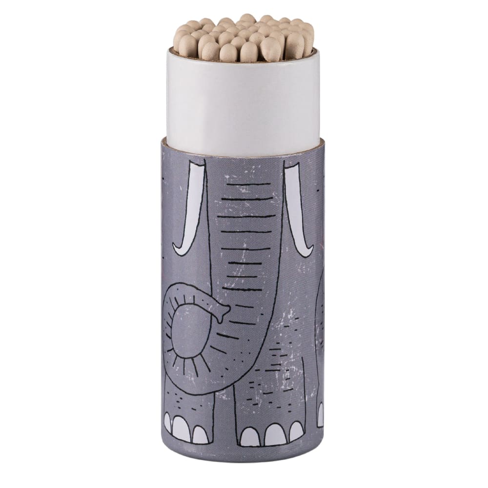 Boite d’allumettes cylindrique - Eléphant - ALLUMETTES