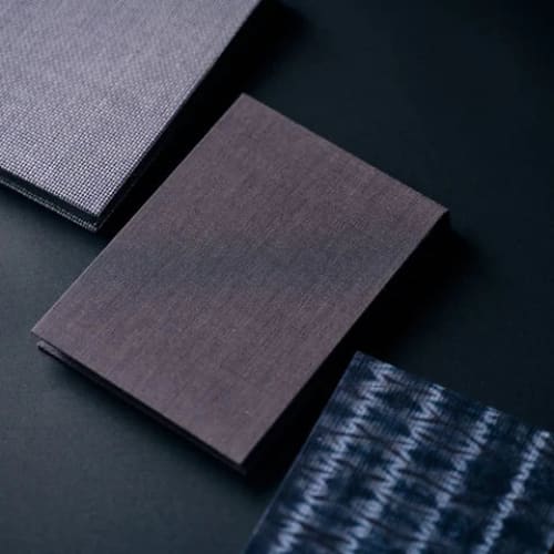 Couverture pour carnet Mini note - Katakai shibori stripe par Y. & SONS - ACCESSOIRES DE BUREAU