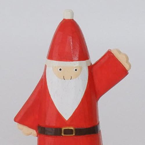 Figurine en bois bons amis de Noël - Top-là Père Noël - FIGURINES EN BOIS