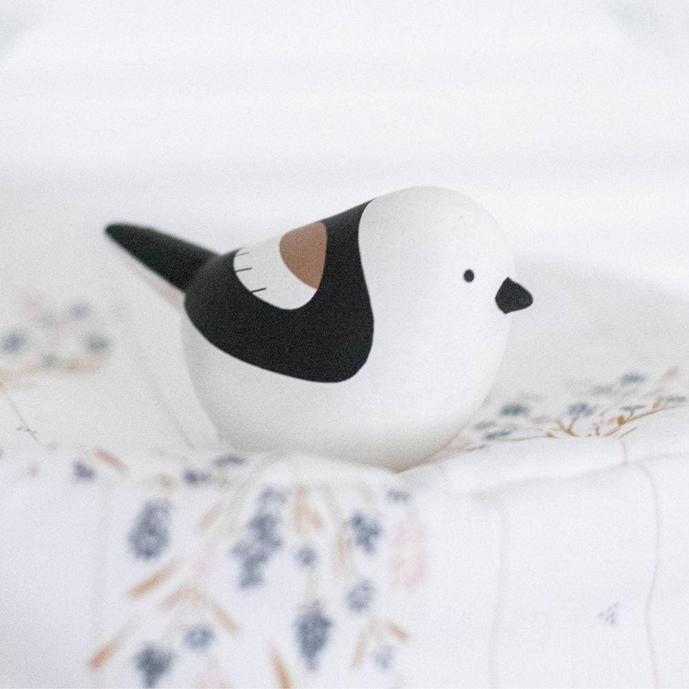 Figurine en bois  - Mésange à longue queue