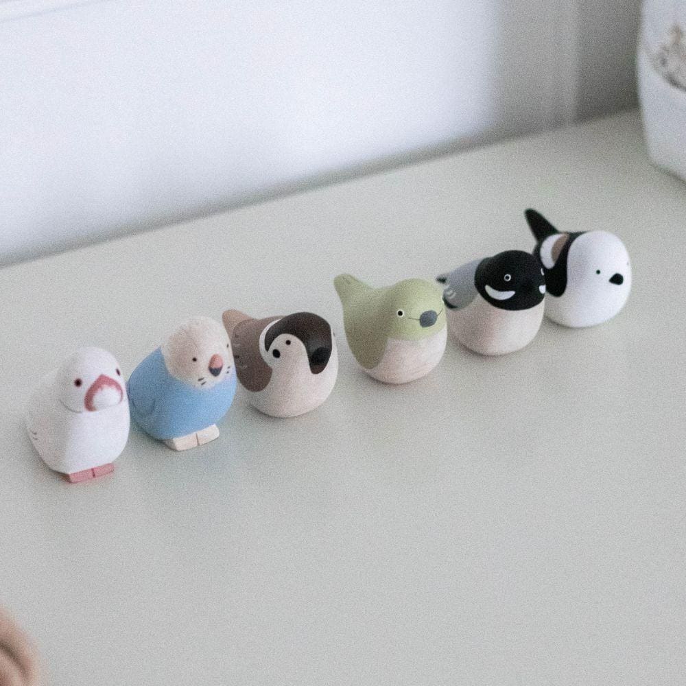 Figurine en bois - Moineau ava