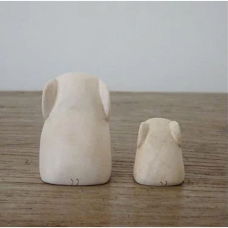 Figurine en bois Oyako - Parent éléphant - Wodden Animal