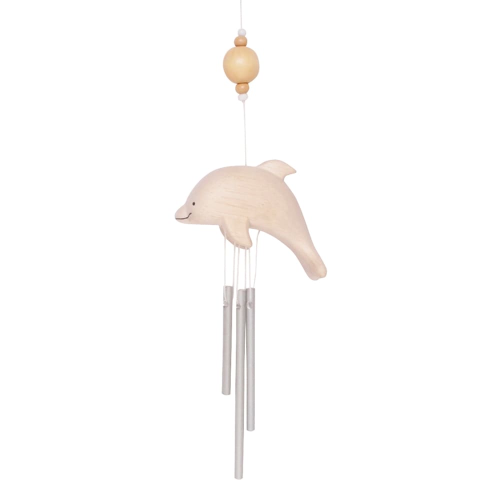 Polepole Wind Chime/ Dolphin - Wooden Animal