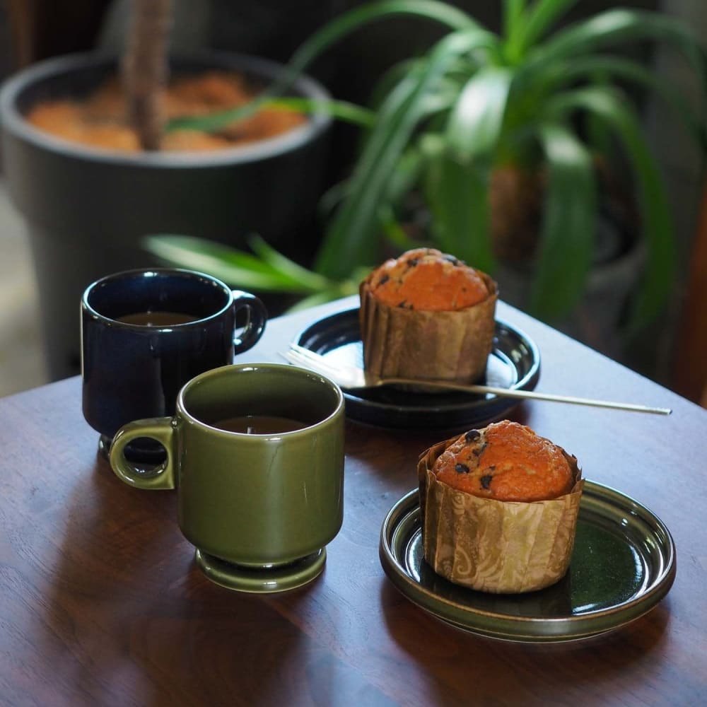 Tasse à pied empilable - Smith - Bleu - VAISSELLE