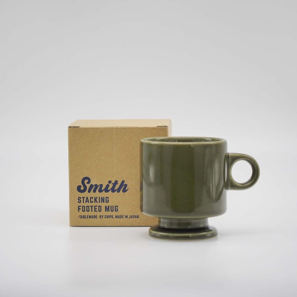 Tasse à pied empilable - Smith - Vert - VAISSELLE